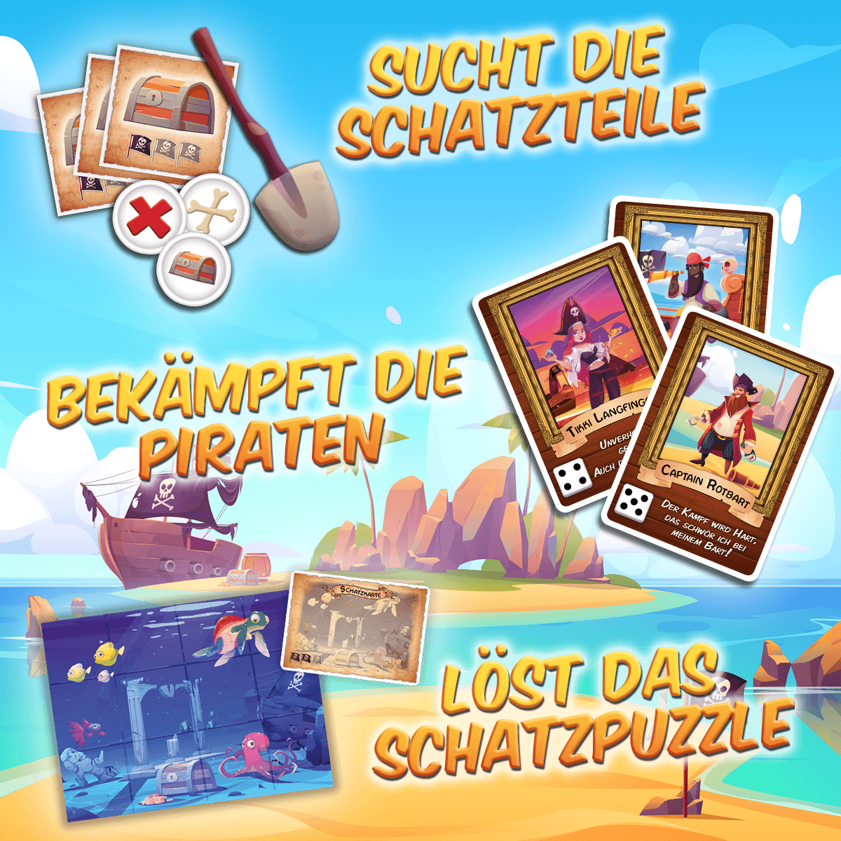 Spielaufbau von Piraten Insel